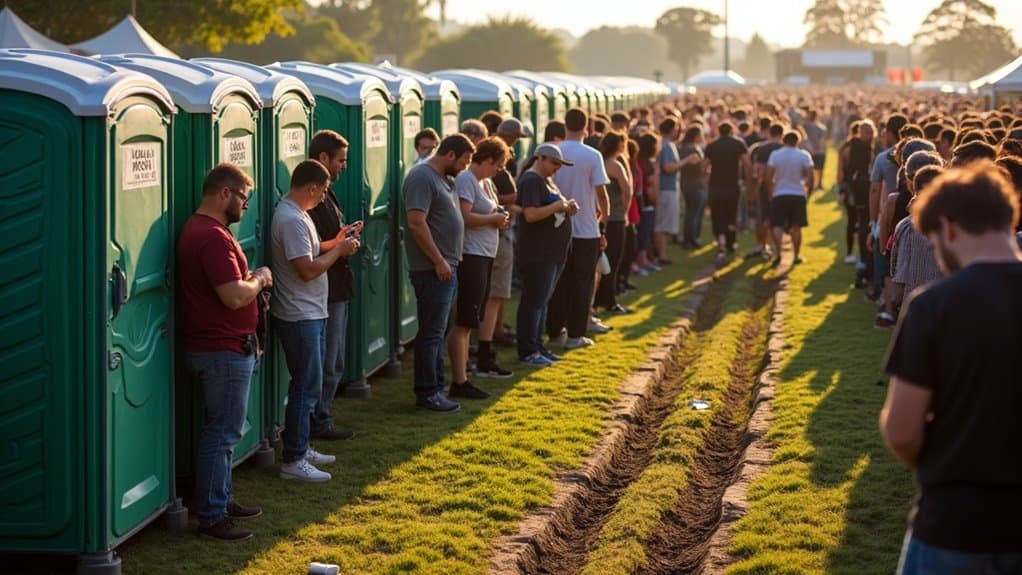 event planning toilet requirements