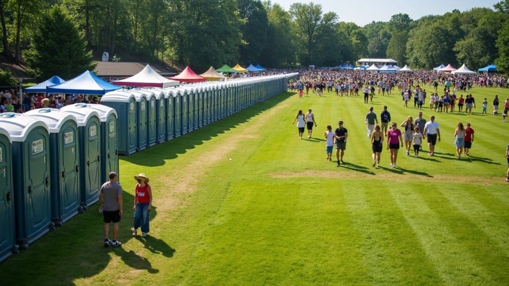 optimize porta potty placement