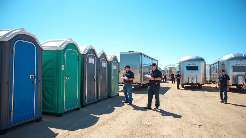 portable toilet rental options